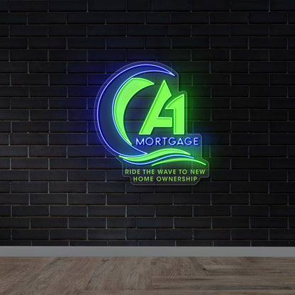 A1 Mortgage - Premium Neon Artwork