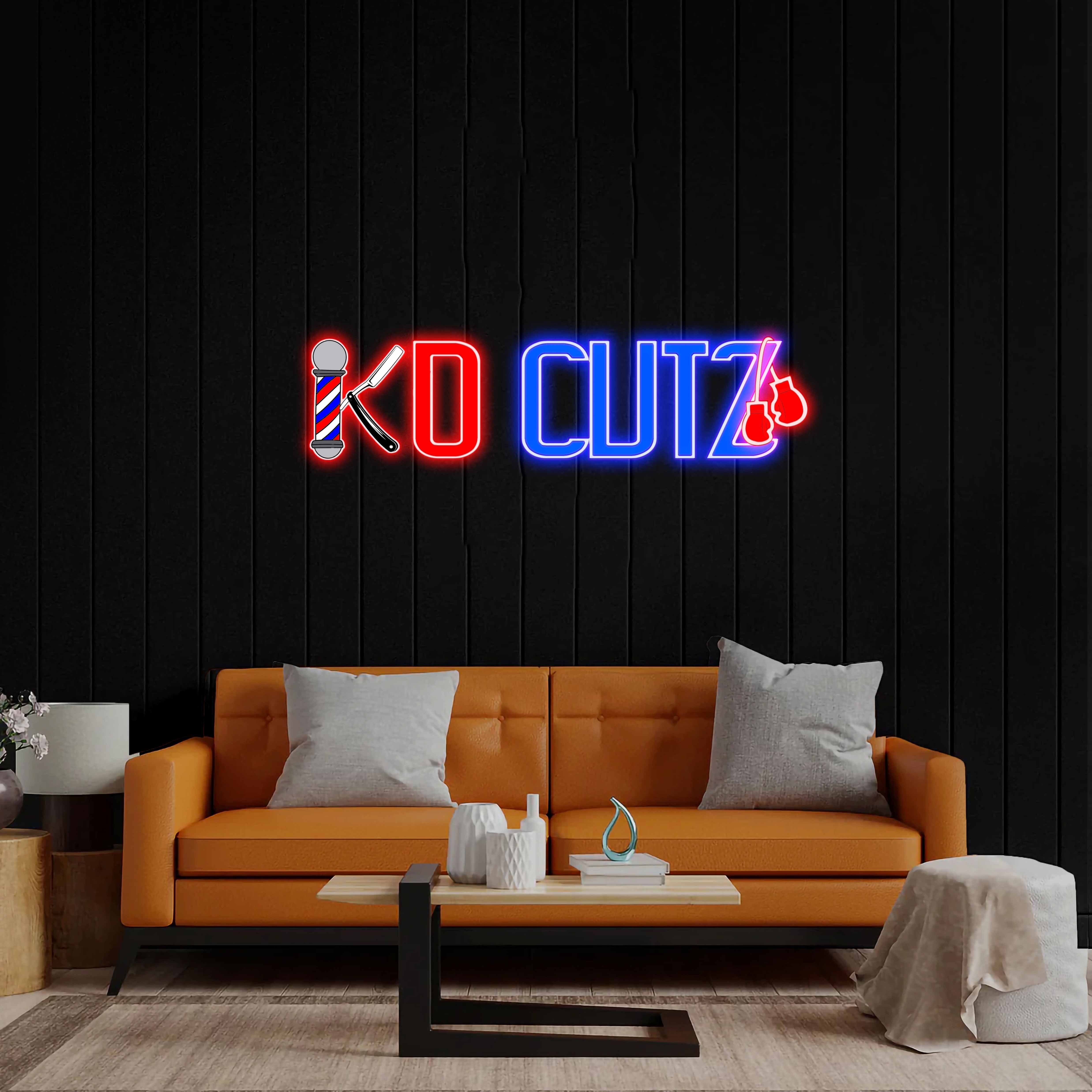 KO Cutz - Premium Neon Artwork
