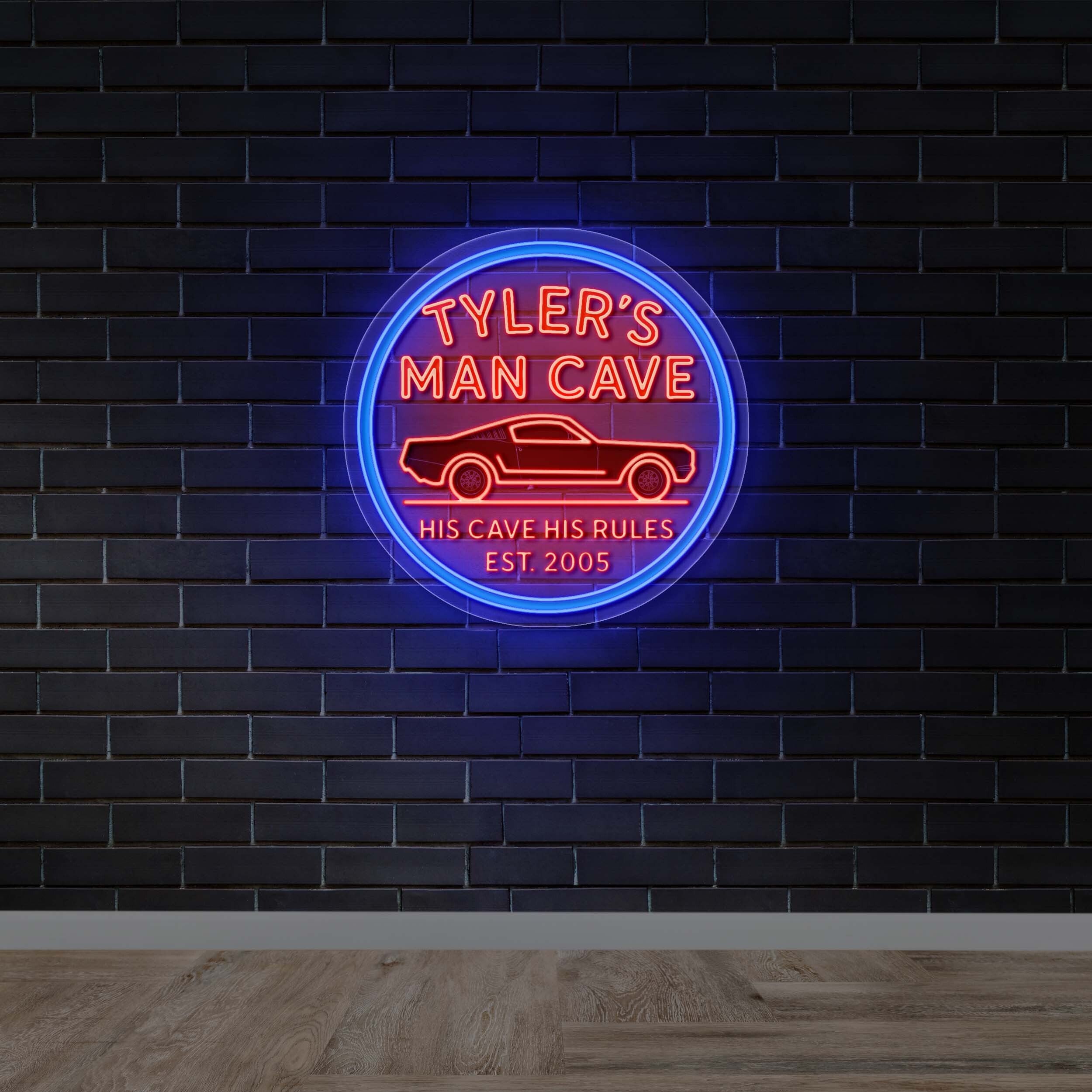 Tyler's Man Cave II - Premium Neon Artwork