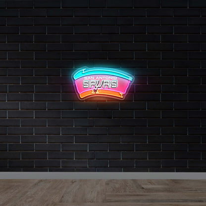 San Antonio Spurs - Premium Neon Artwork