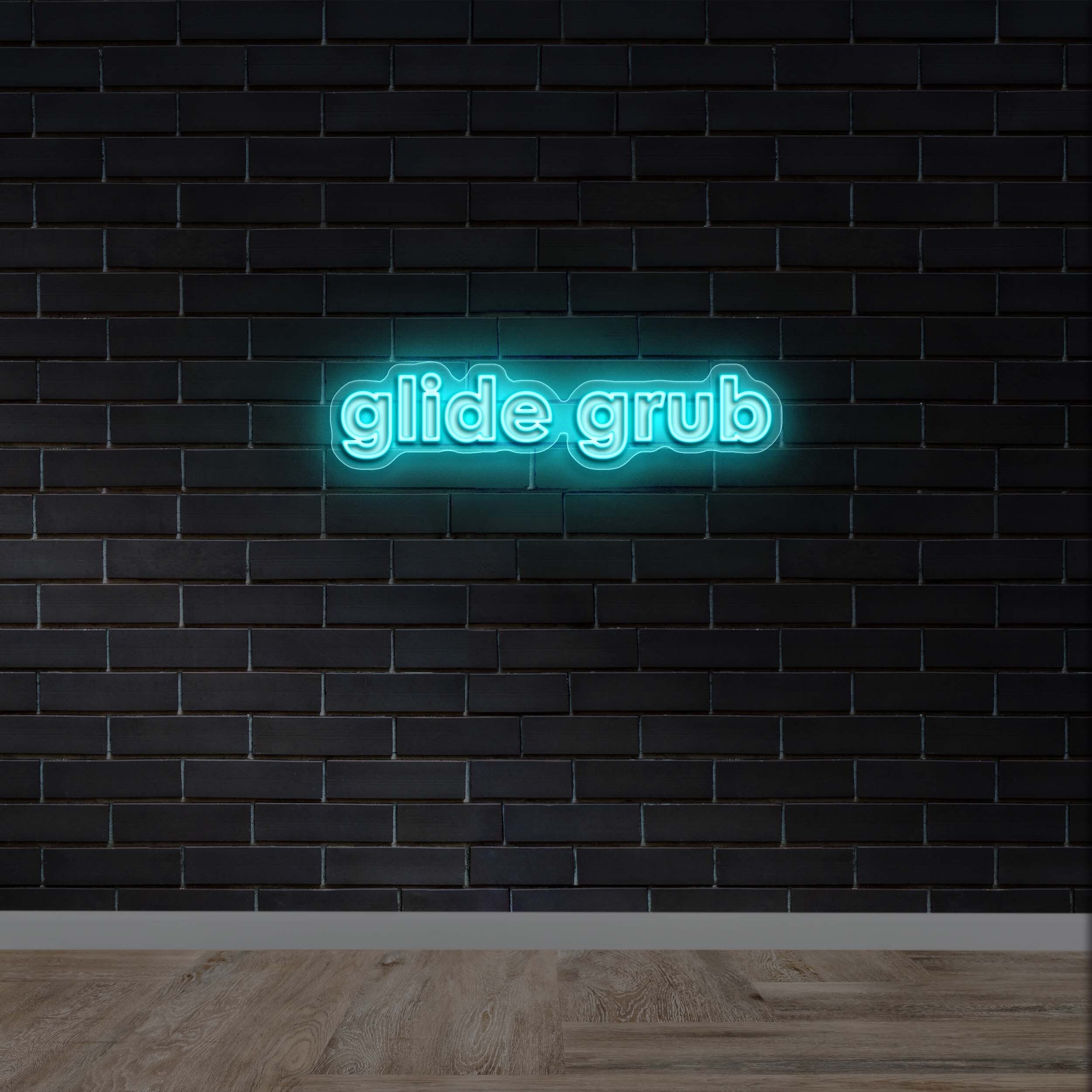glide grub - Premium Neon Artwork