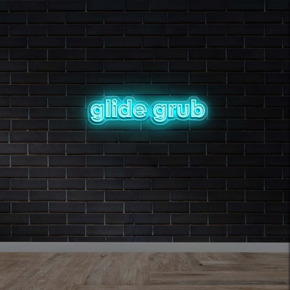 glide grub - Premium Neon Artwork