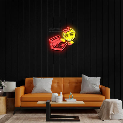 Smiley's Desktop - Premium Neon Artwork