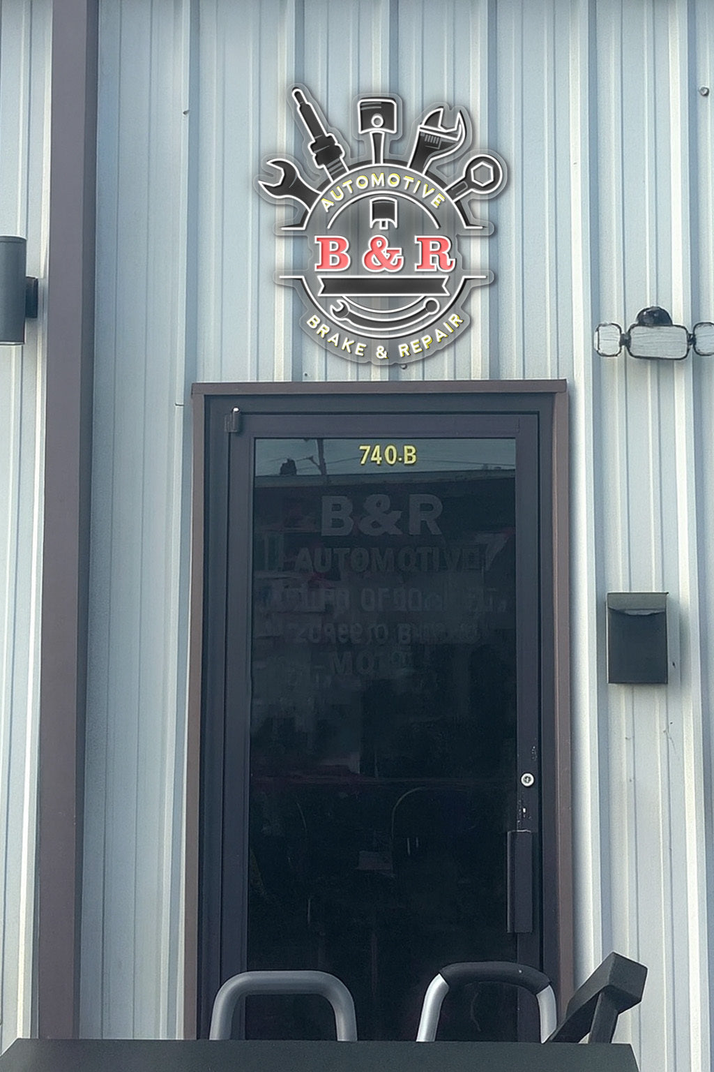 Automotive Brake & Repair - Premium Neon Artwork