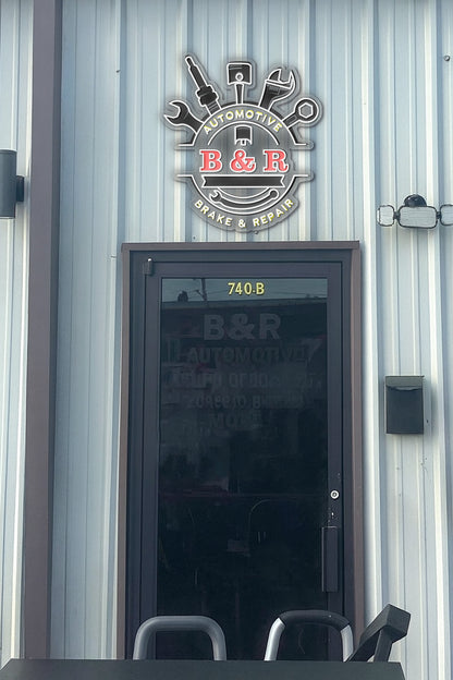 Automotive Brake & Repair - Premium Neon Artwork