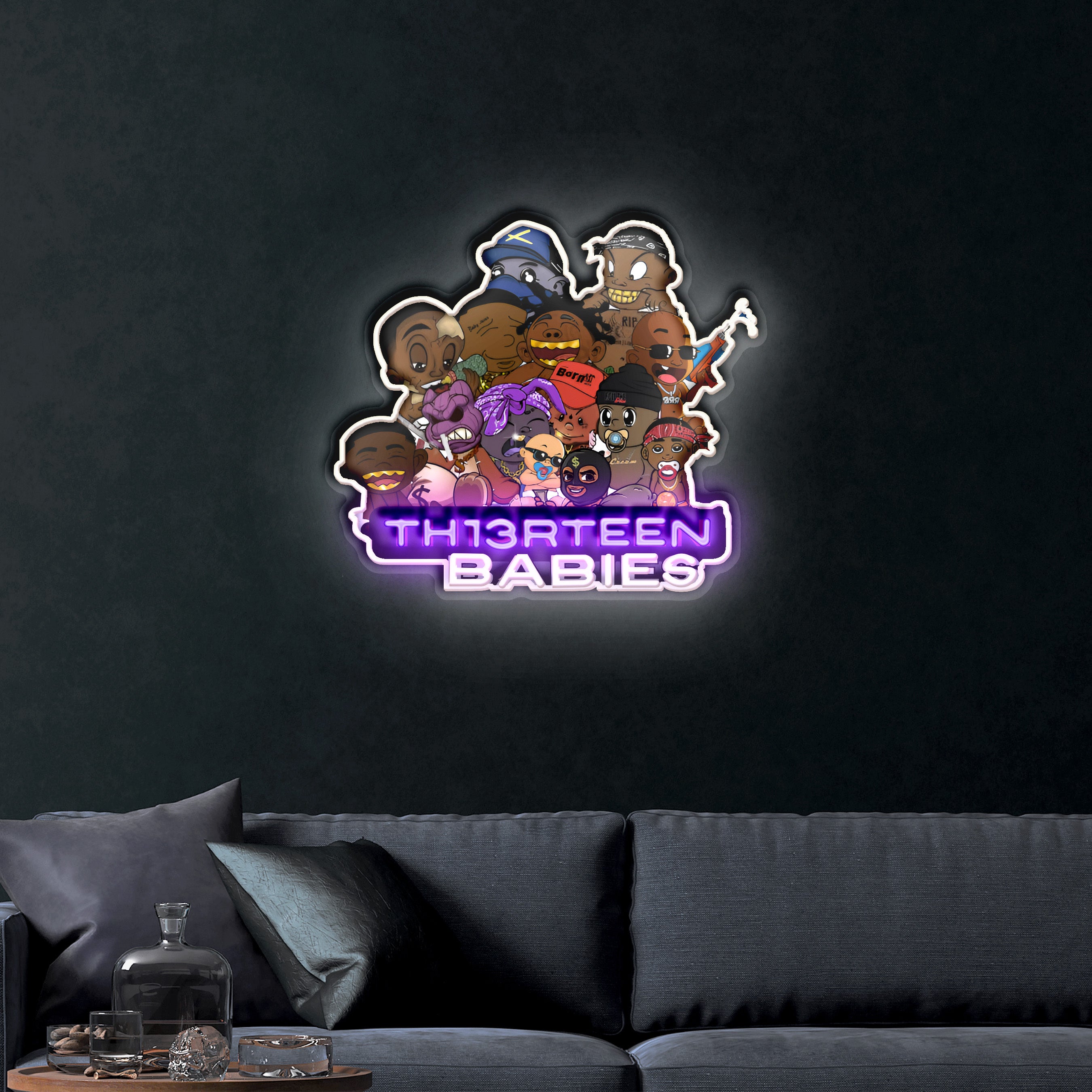 TH13TEEN BABIES – Premium Neon Artwork