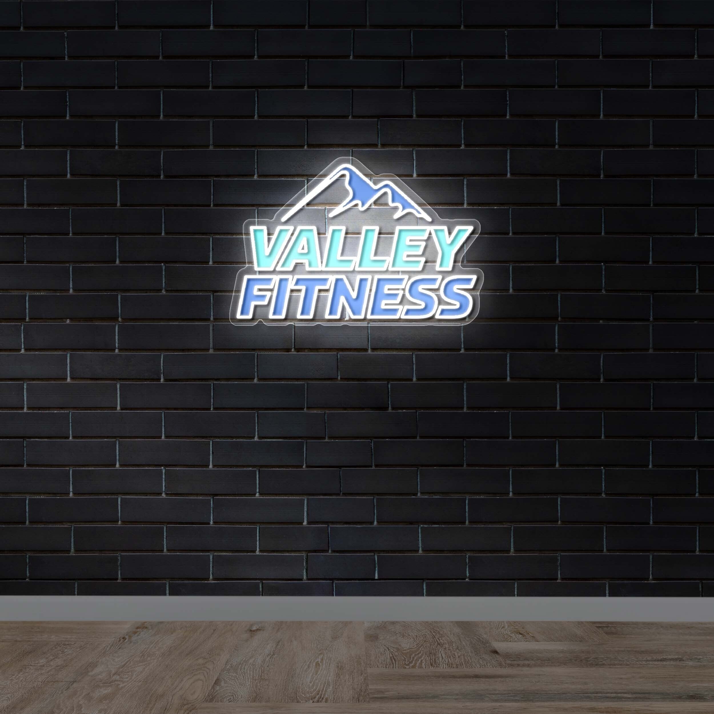 Valley Fitness - Premium Neon Artwork