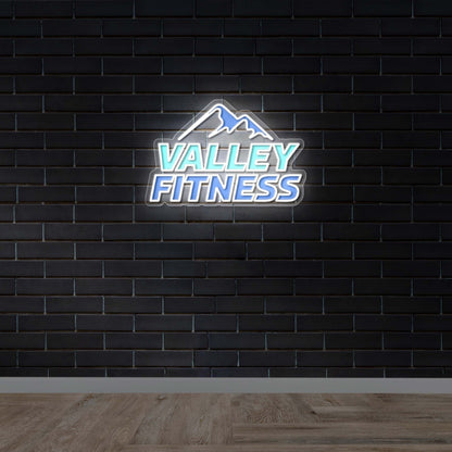 Valley Fitness - Premium Neon Artwork