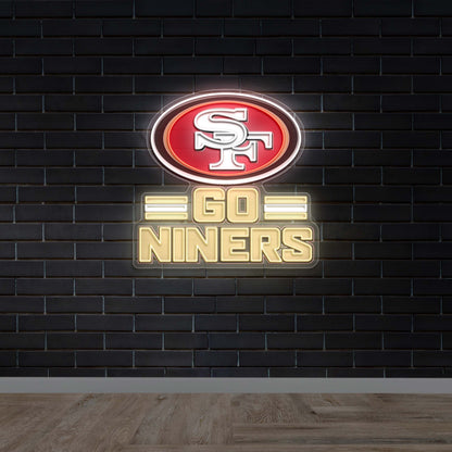 Go Niners - Premium Neon Artwork
