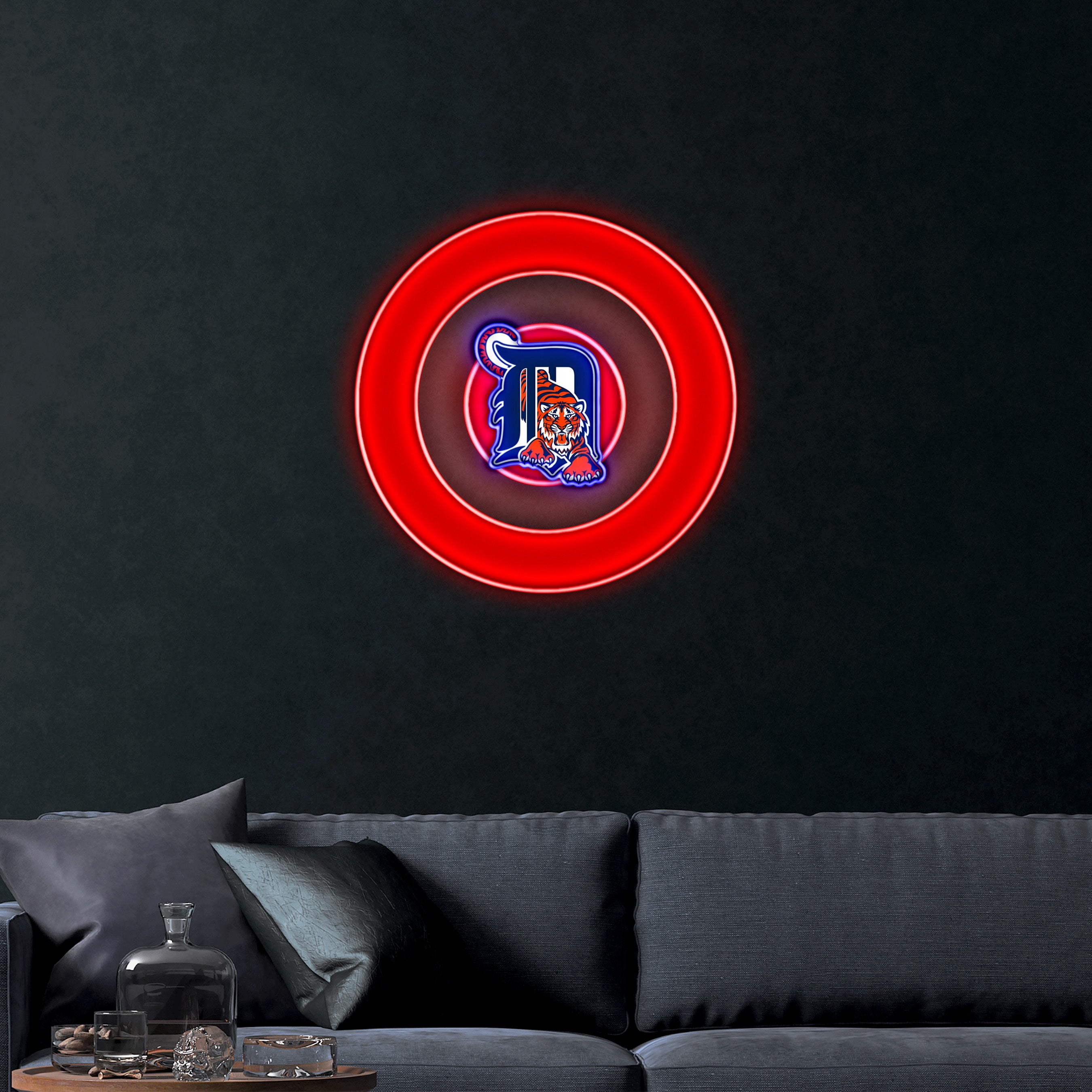 Detroit Tigers + Target - Premium Neon Artwork