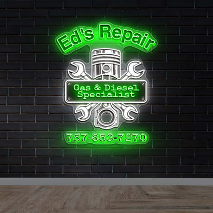 Ed’s Repair - Premium Neon Artwork