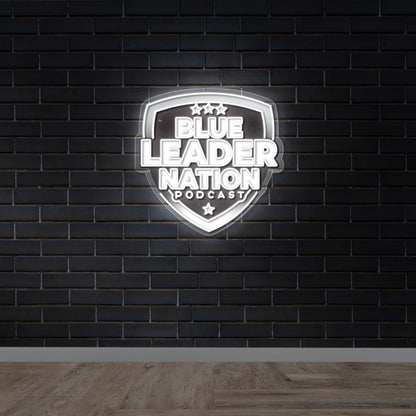 Blue Leader Nation Podcast - Premium Neon Artwork