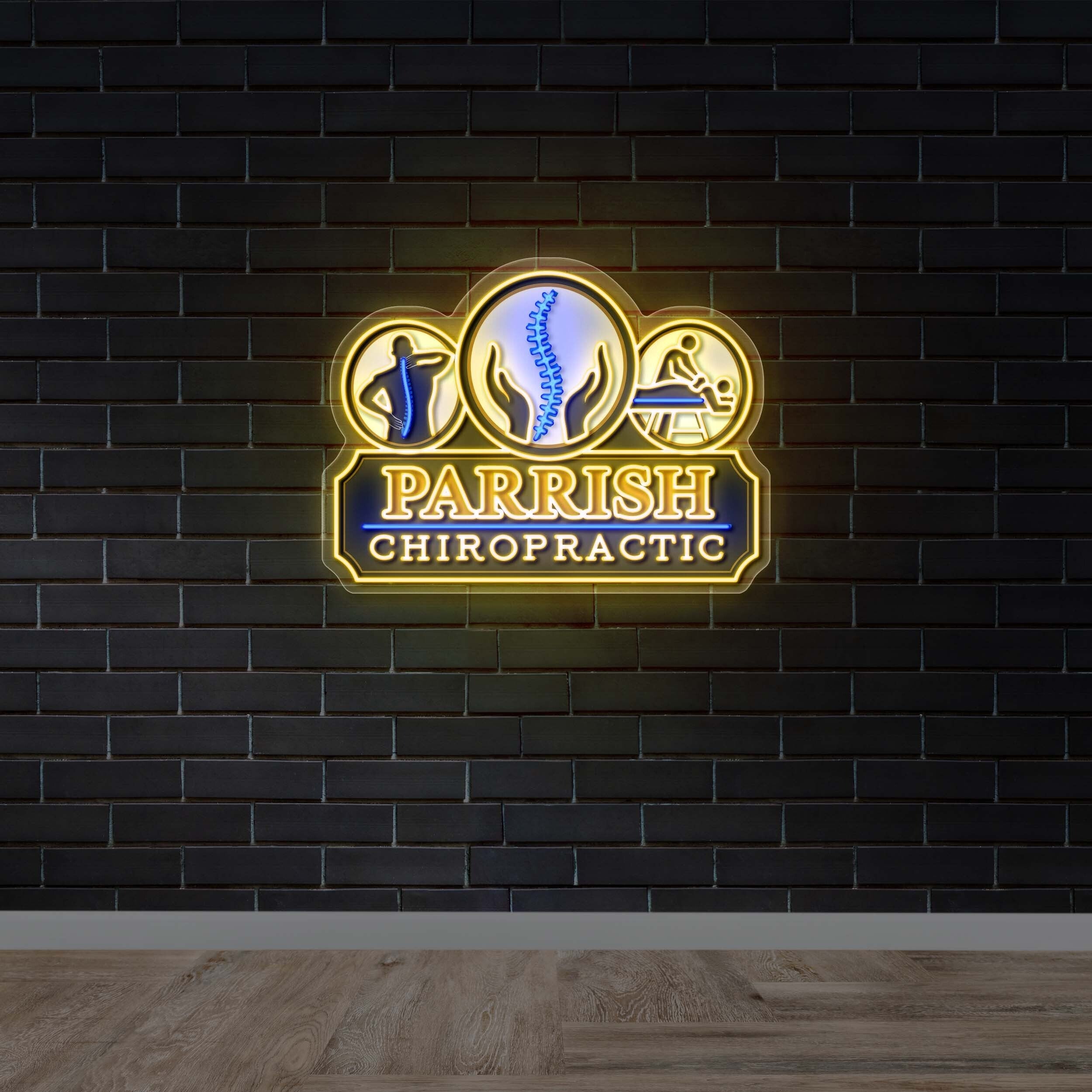 Parrish Chiropractic - Premium Neon Artwork
