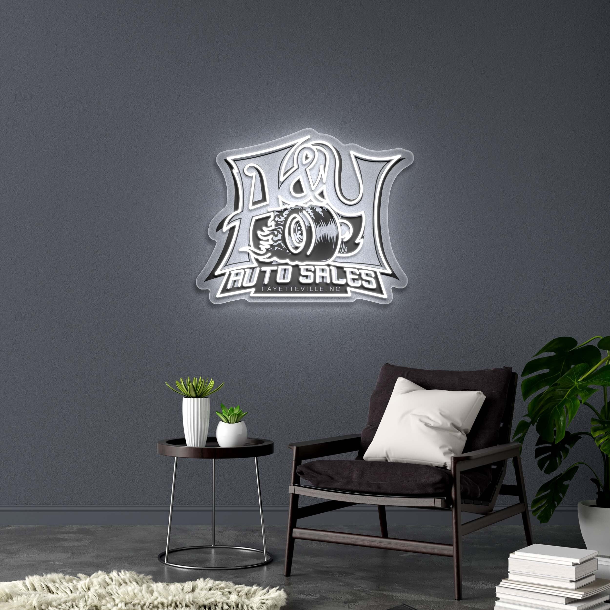 AUTO SALES - Premium Neon Artwork