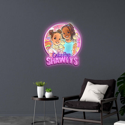 Cake Pop SHAWTY'S - Premium Neon Artwork