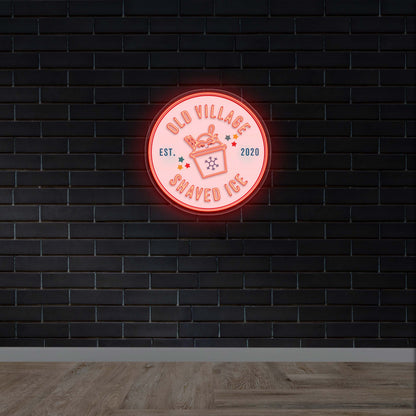 Old Village Shaved Ice - Premium Neon Artwork