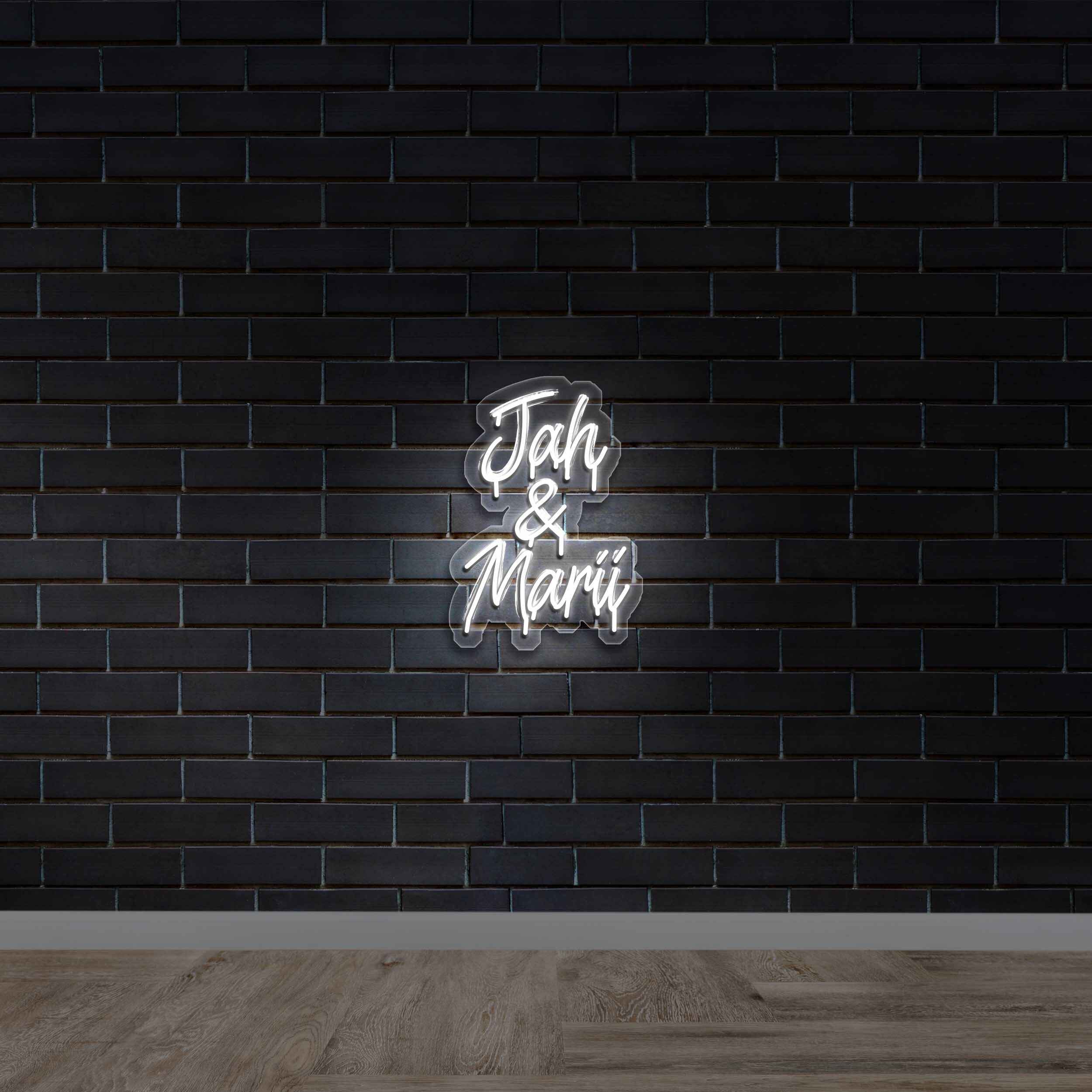 Jah & Marii - Premium Neon Artwork