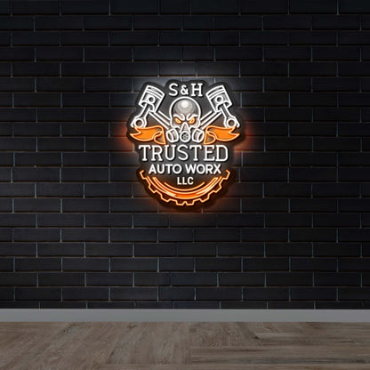 S&H Trusted Auto Worx LLC - Premium Neon Artwork