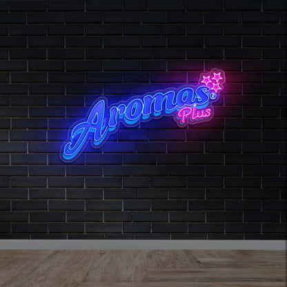 Aromas Plus - Premium Neon Artwork