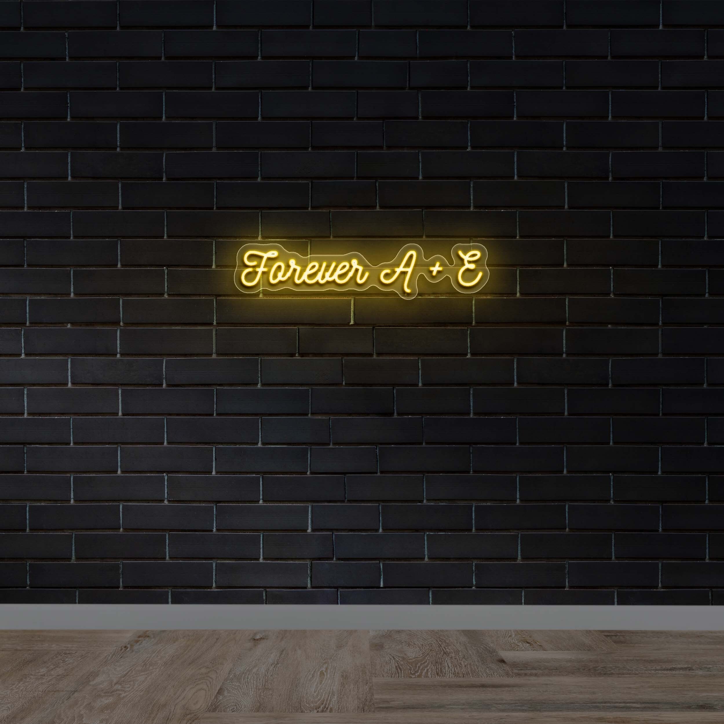 Forever A + E - Premium Neon Artwork