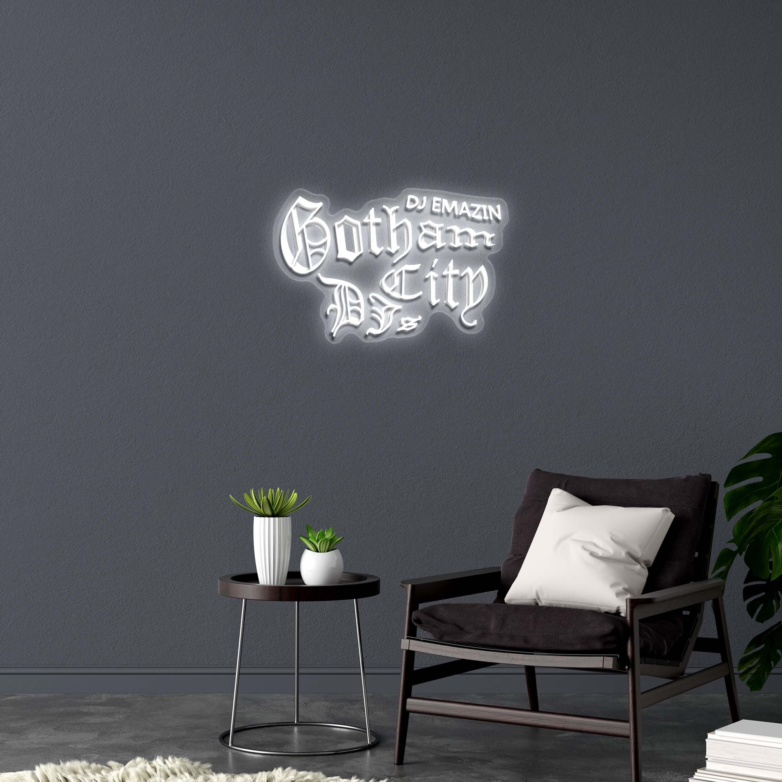 Gotham City DJ's - Premium Neon Artwork