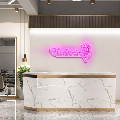 Enchanted Hair Salon On The Go - Premium Neon Artwork