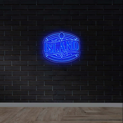 ISLAND - Premium Neon Artwork