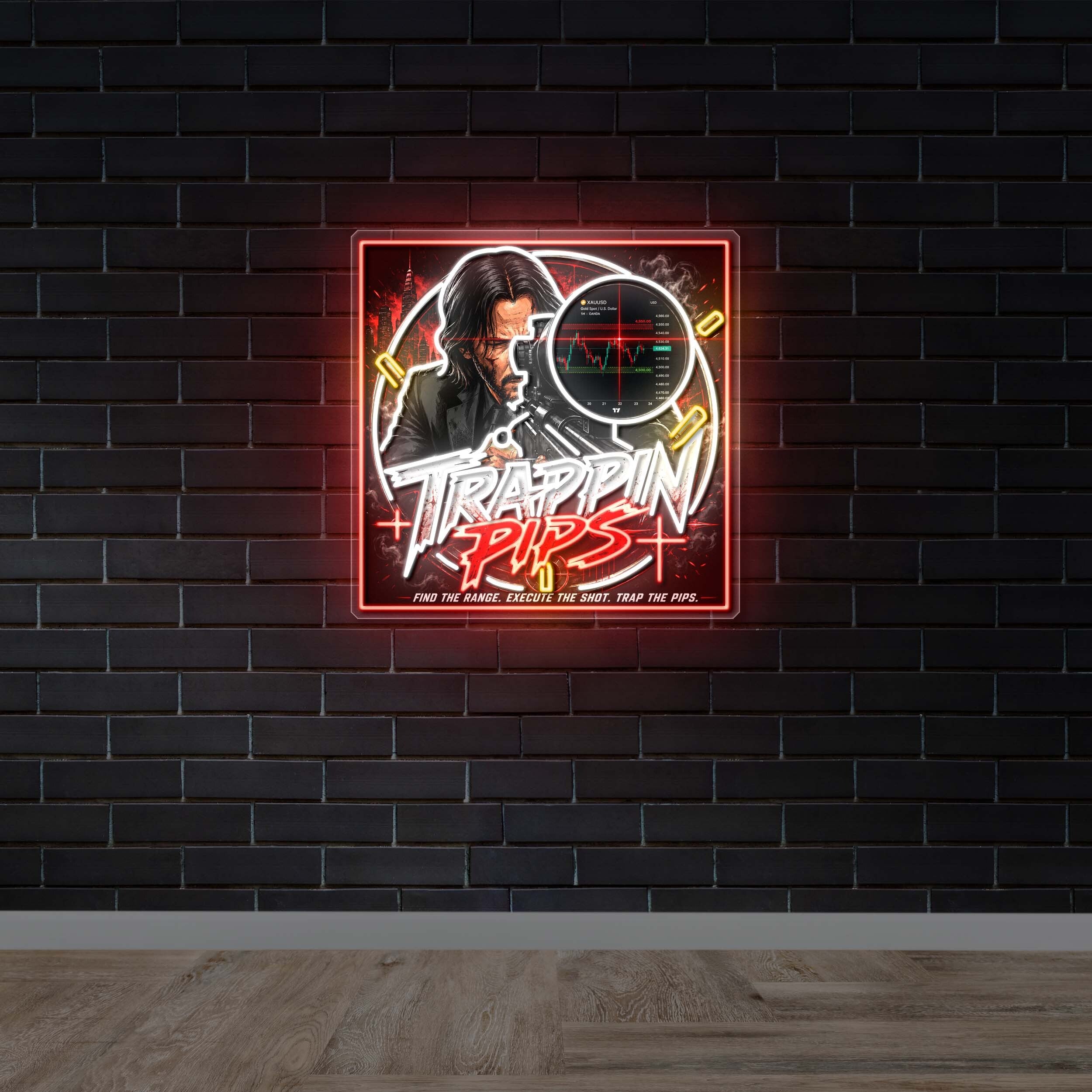 Trappin Pips - Premium Neon Artwork