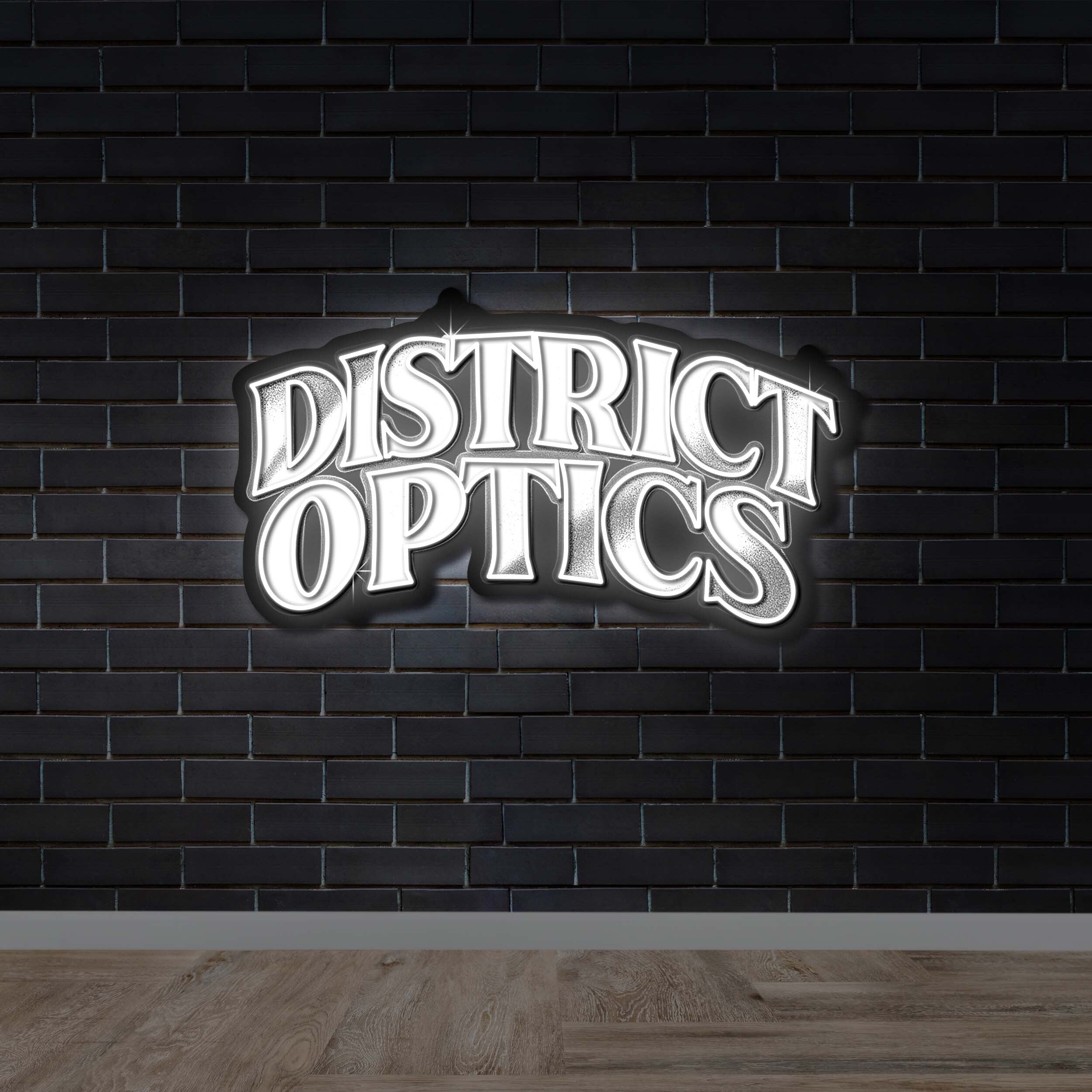 DISTRICT OPTICS - Premium Neon Artwork