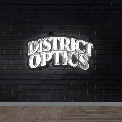 DISTRICT OPTICS - Premium Neon Artwork
