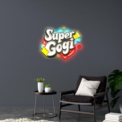 Super Gogi - Premium Neon Artwork