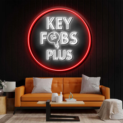 KEY FOBS PLUS - Premium Neon Artwork