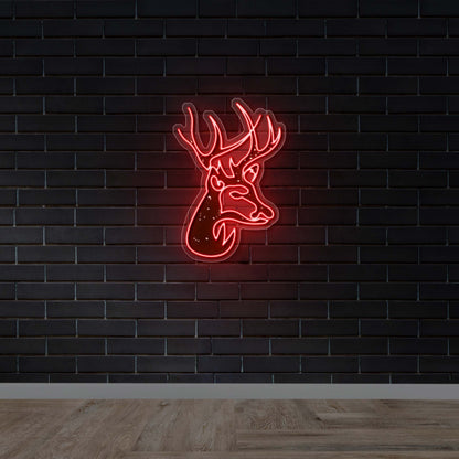 Red Stag - Premium Neon Artwork