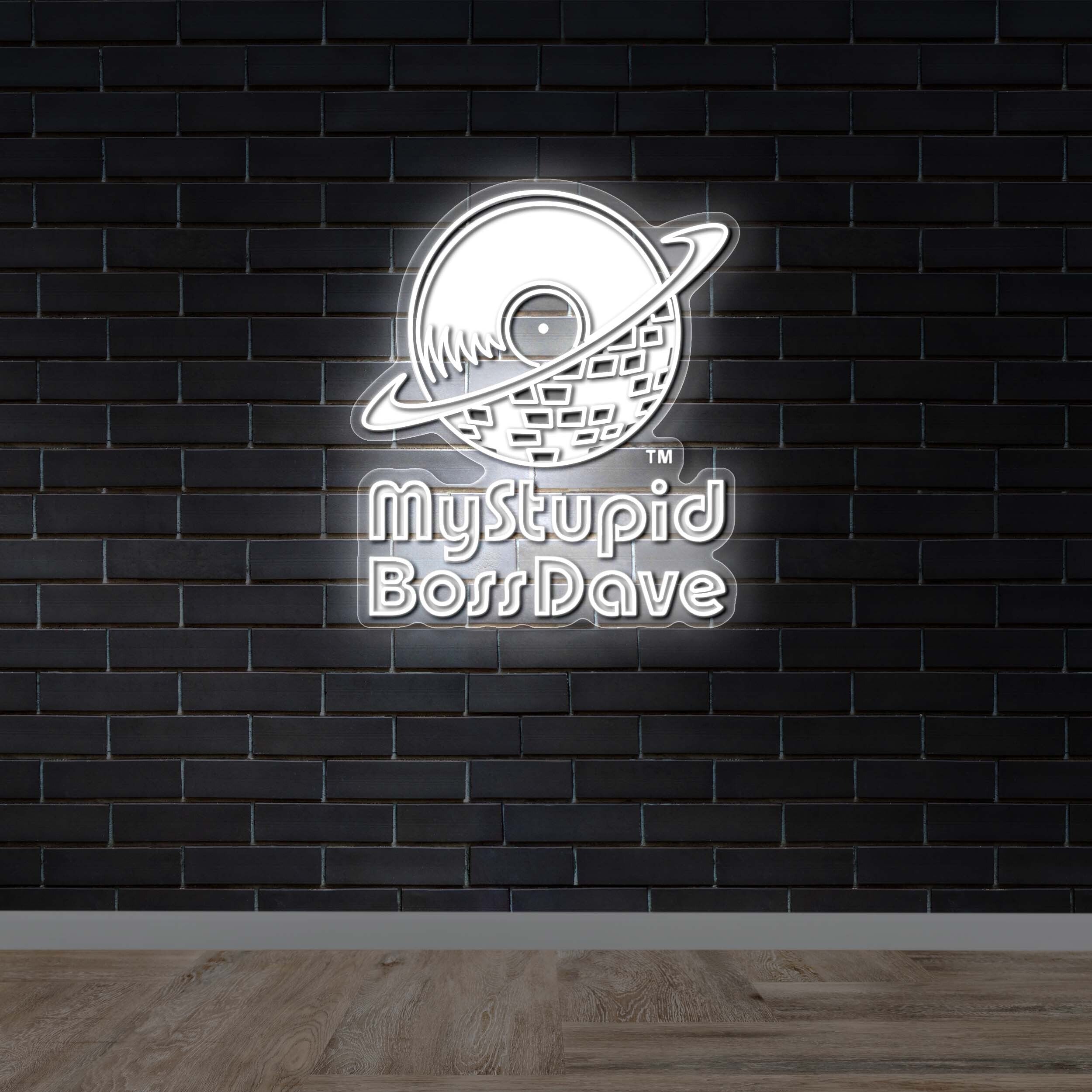 Mystupid BossDave - Premium Neon Artwork
