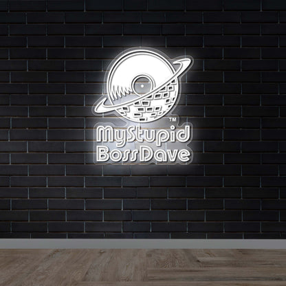 Mystupid BossDave - Premium Neon Artwork
