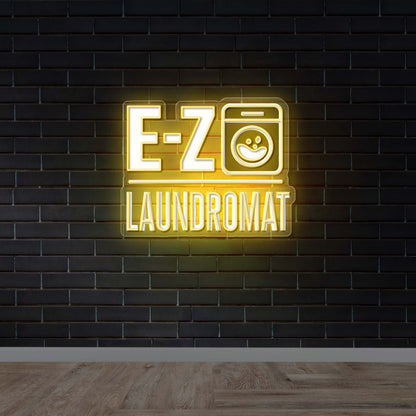E-Z LAUNDROMAT - Premium Neon Artwork