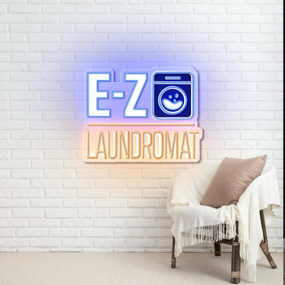 E-Z LAUNDROMAT - Premium Neon Artwork