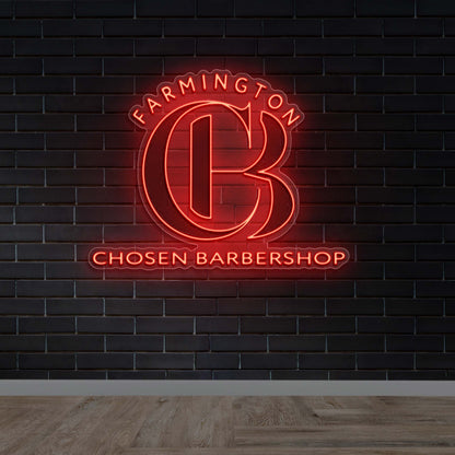 CHOSEN BARBERSHOP - Premium Neon Artwork