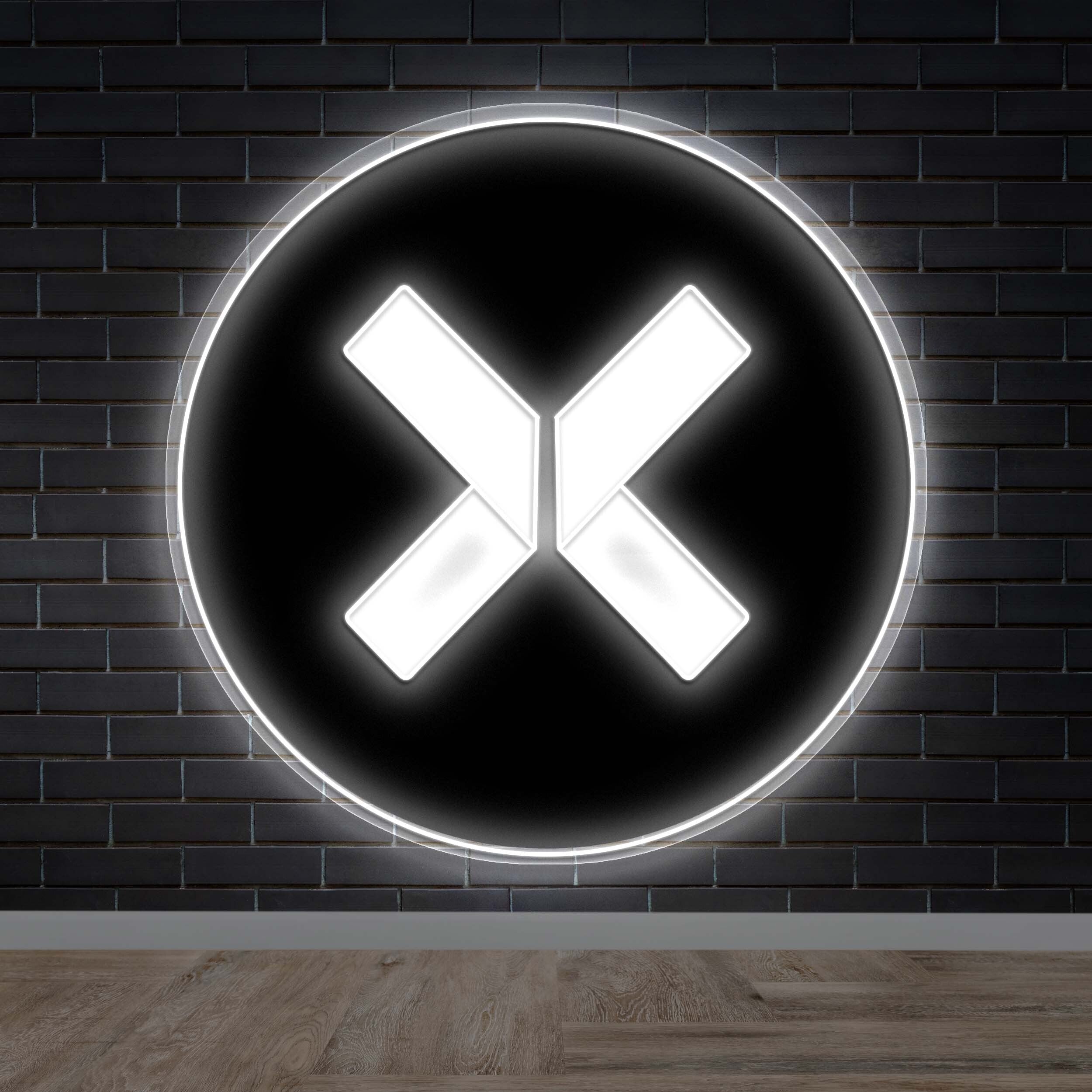 X - Premium Neon Artwork