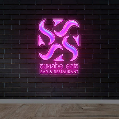 Sunabe Eats - Premium Neon Artwork