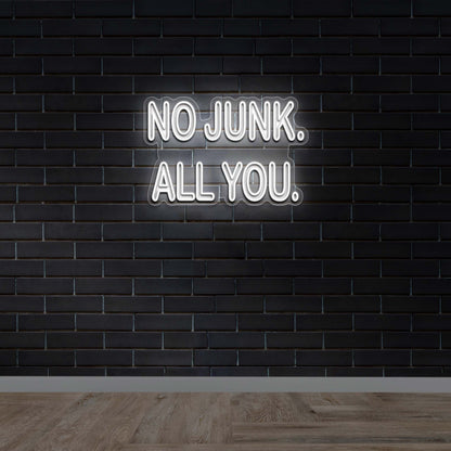 No Junk All You - Premium Neon Artwork