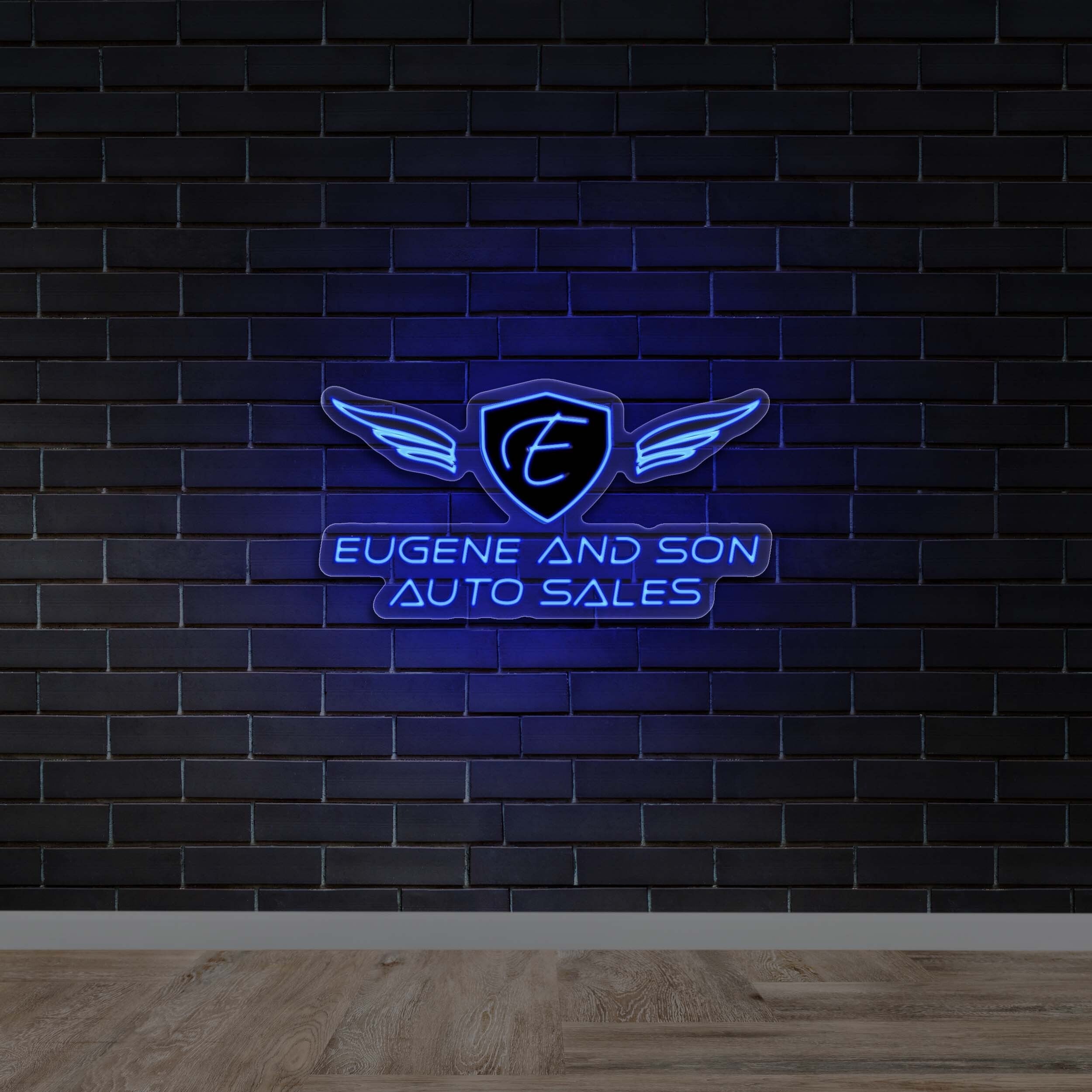EUGENE AND SON AUTO SALES | 3rd Version - Premium Neon Artwork