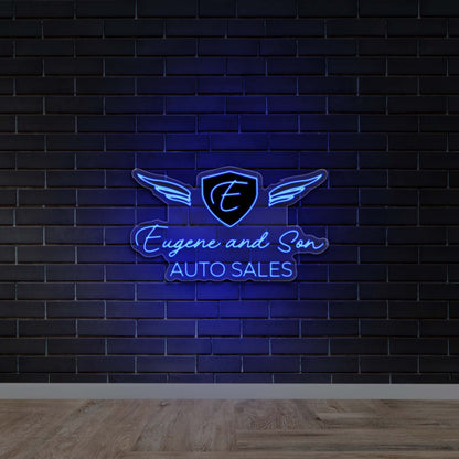 EUGENE AND SON AUTO SALES | 2nd Version - Premium Neon Artwork