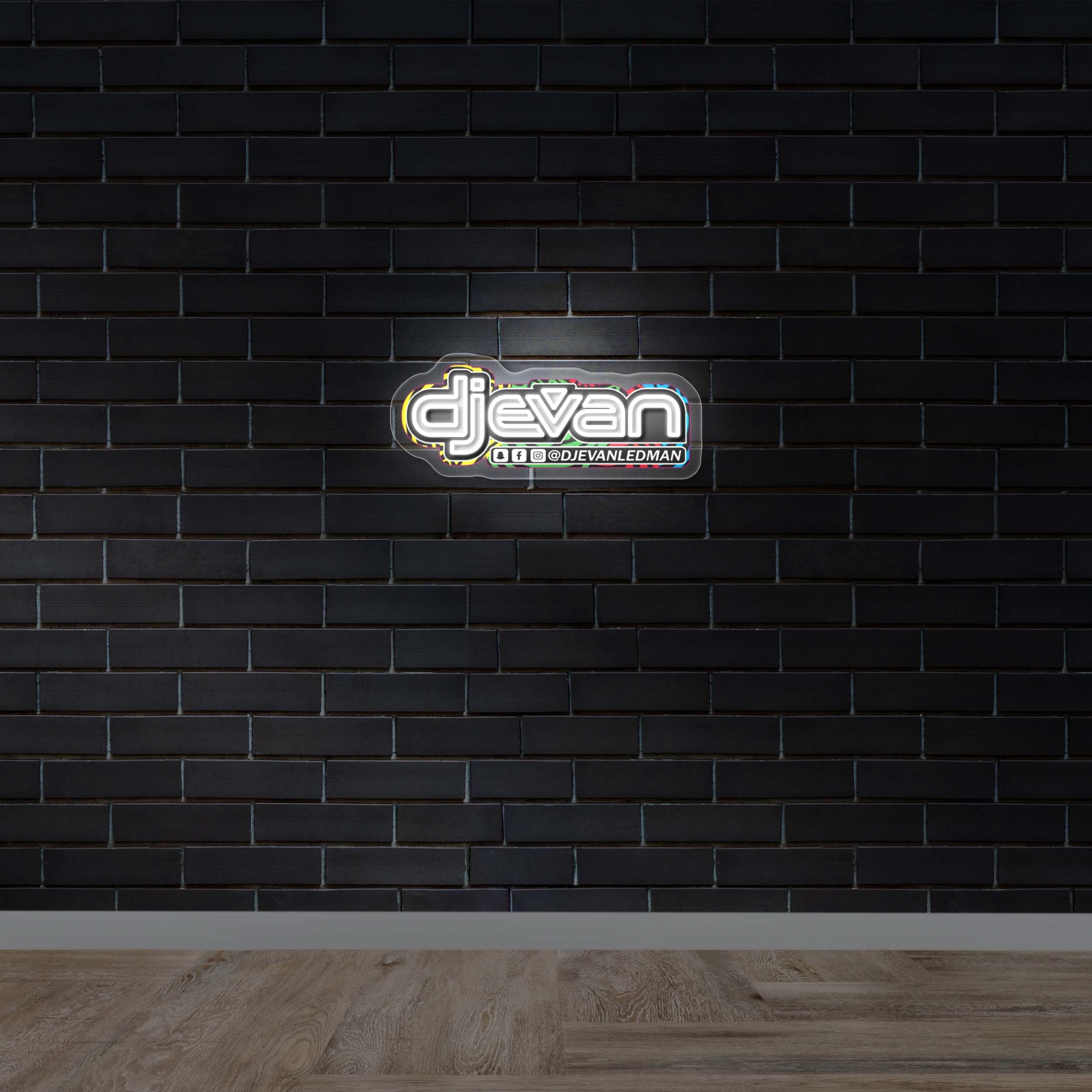 DJ EVAN - Premium Neon Artwork