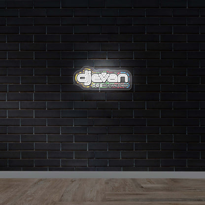 DJ EVAN - Premium Neon Artwork