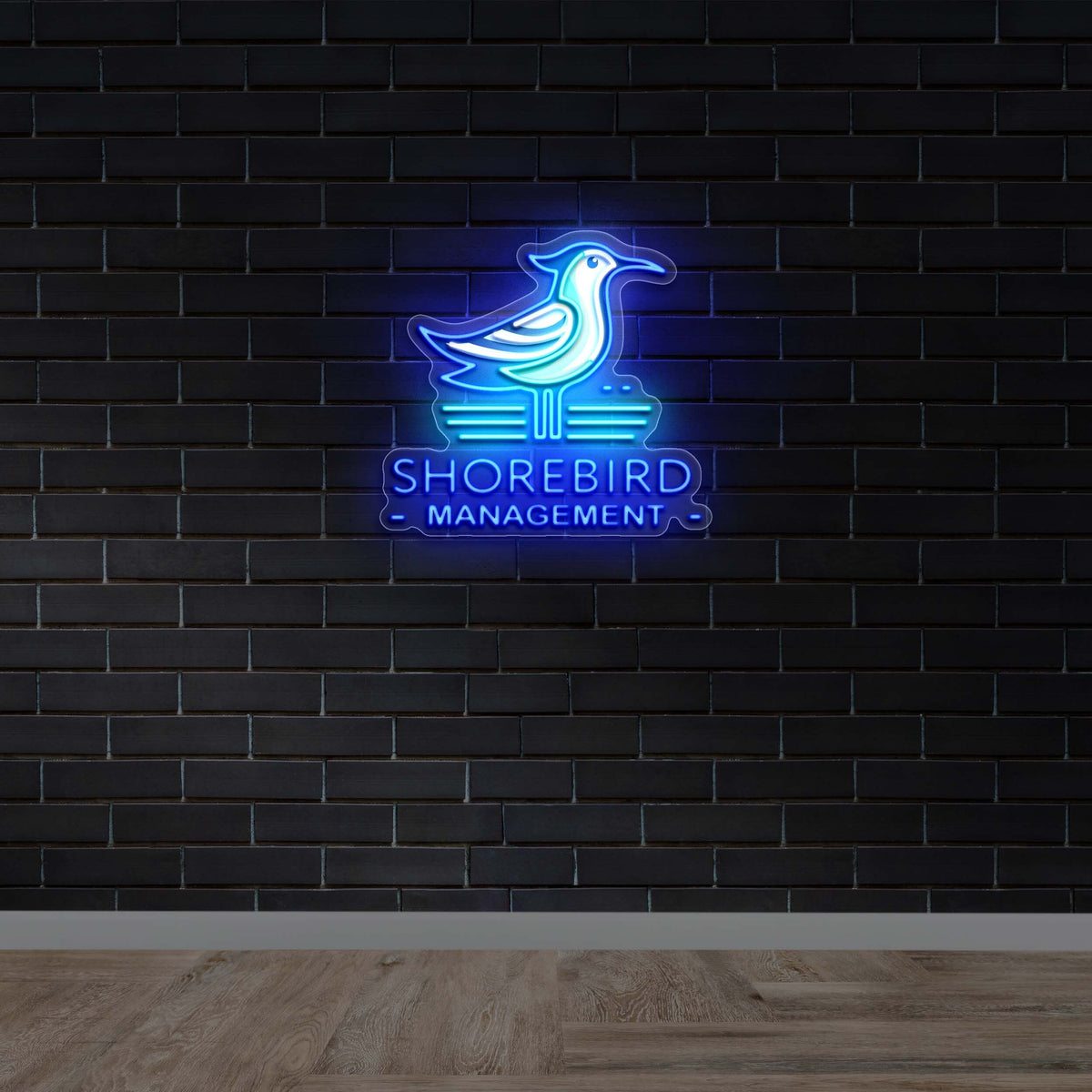 Shorebird Management - Premium Neon Artwork
