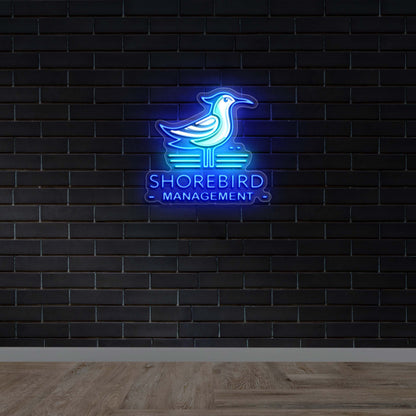 Shorebird Management - Premium Neon Artwork
