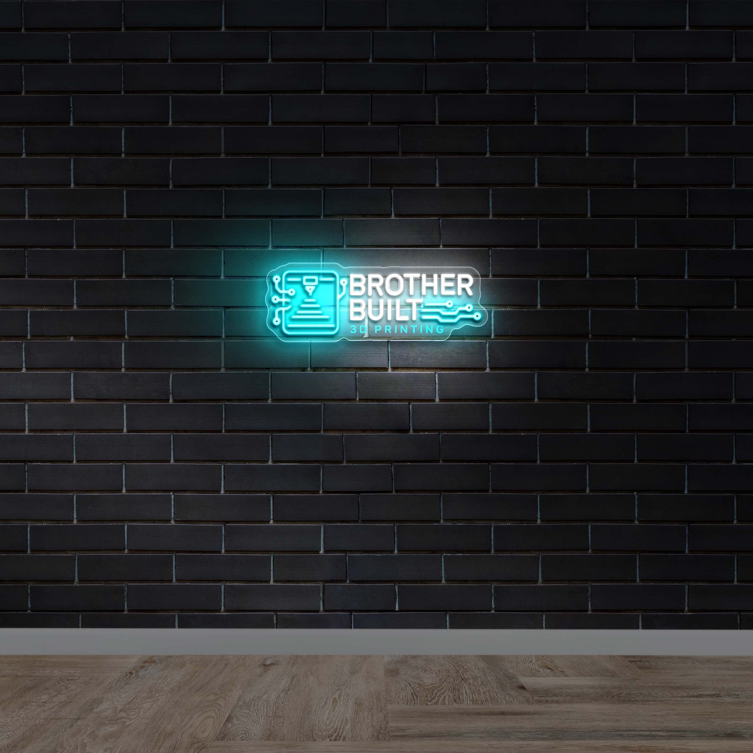 Brother Built - Premium Neon Artwork