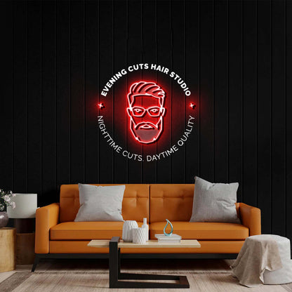 Evening Cuts - Premium Neon Artwork
