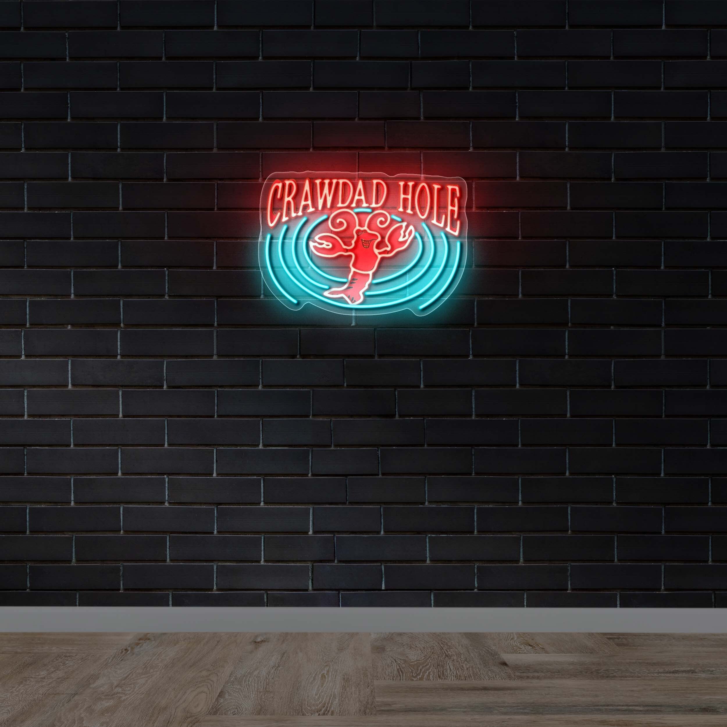 CRAWDAD HOLE - Premium Neon Artwork